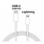 کابل تایپ سی به لایتنینگ آیفون + خرید + موبایل امیر + قطعات موبایل + شارژ سریع + USB-C